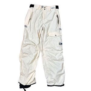 Vintage RLX Polo Sport Ski Snow Pants Women Large White GoreTex Waterproof Ralph